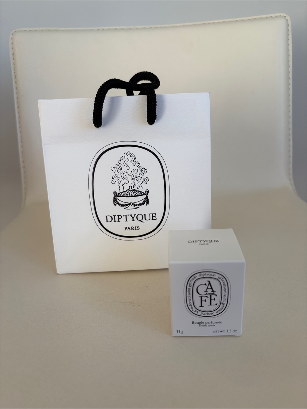 Diptyque "Café" Scented Candle – 35g Mini (Boutique Exclusive Set)